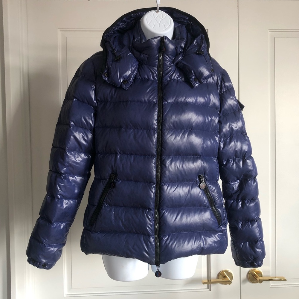 Moncler Short Down Coat - Blue puffer